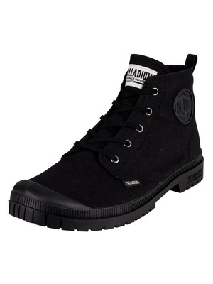 

Мужские парусиновые ботинки Pampa SP20 Vegan Hi Canvas Palladium, черные, Черный, 76838-008