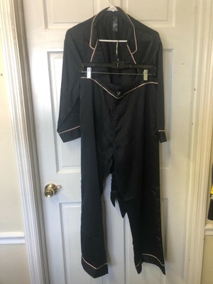 Bluebella Women Wren Kimono & Trouser Pajama Set Black US:10 NWT