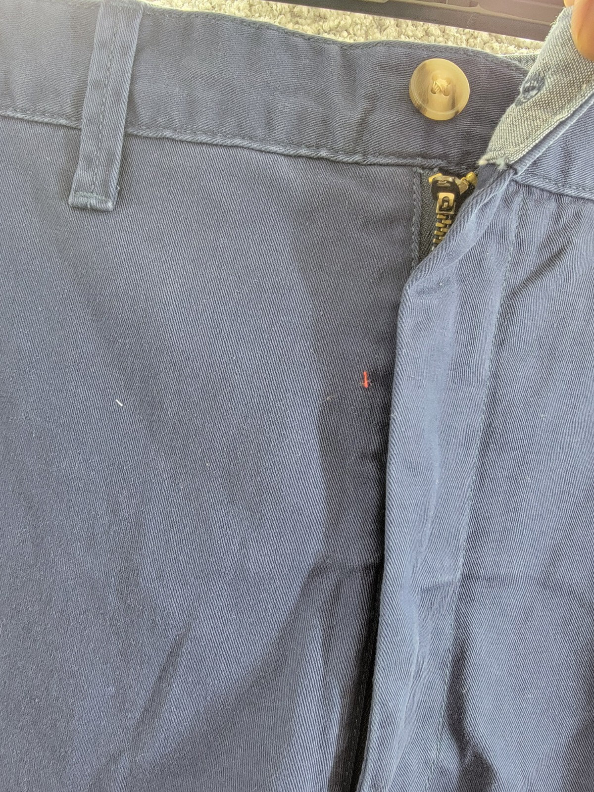 Polo Ralph Lauren Big & Tall Classic-Fit Chino Shorts Men's 42T Navy Button Zip - Picture 10 of 18