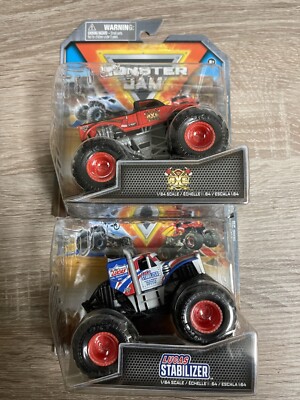 Spin Master 2023 Monster Jam AXE Rescue & Lucas Stabilizer Series 29 Lot of 2