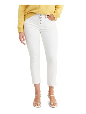 

Женские белые джинсы скинни до щиколотки с карманами и пуговицами LEVIS, Белый, 790980003