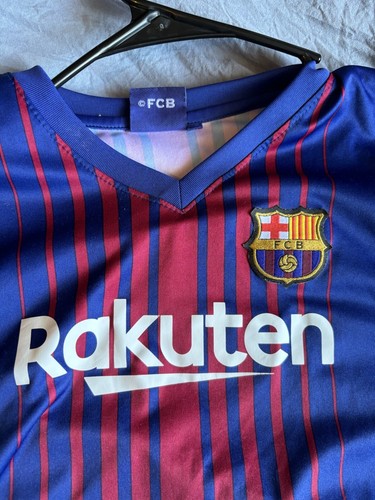FCB unicef MESSI 10 半袖L Lionel Messi 10 FCB Barcelona Sz XL UNICEF Soccer Jersey