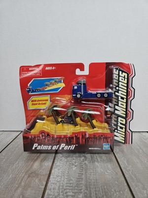 Vintage Micro Machines Palms of Peril Stunt Set (2003) NIP 46078 Rare Damage Box
