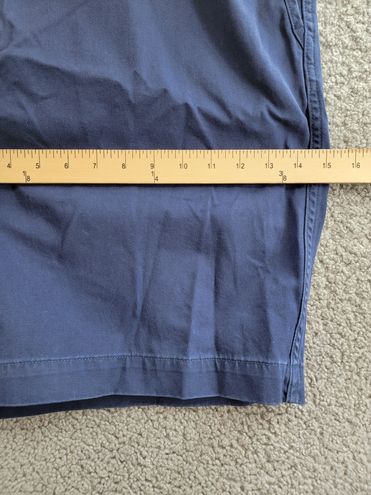 Polo Ralph Lauren Big & Tall Classic-Fit Chino Shorts Men's 42T Navy Button Zip - Picture 6 of 18
