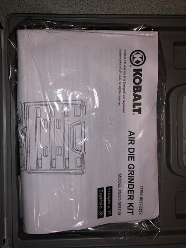 Kobalt Air Die Grinder Kit