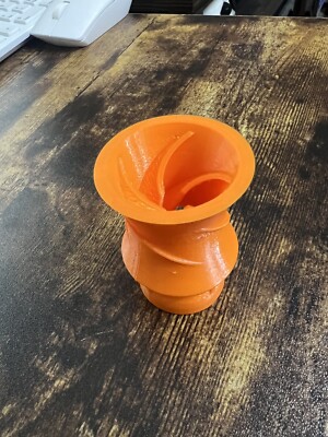 1/2'' ORANGE LOC LINE RANDOM FLOW GENERATOR NOZZLE 3D PRINTED REEF TANK AQUARIUM