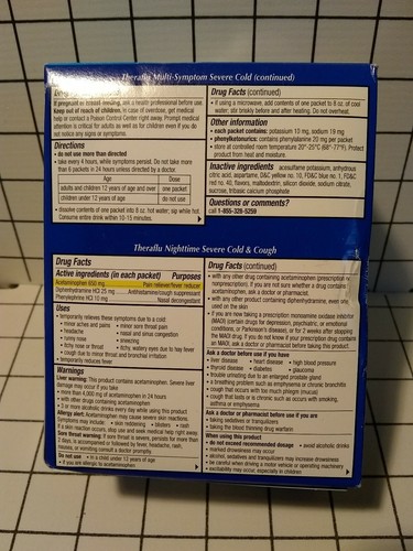 Theraflu Severe Cold & Cough 36 packs tea infusions