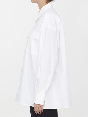 Pre-owned Armarium Leo Pocket Shirt In White