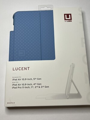 UAG Lucent Case for iPad Air 10.9in 4th & 5th Gen, iPad Pro 11 Inch 1-3 Gen Blue