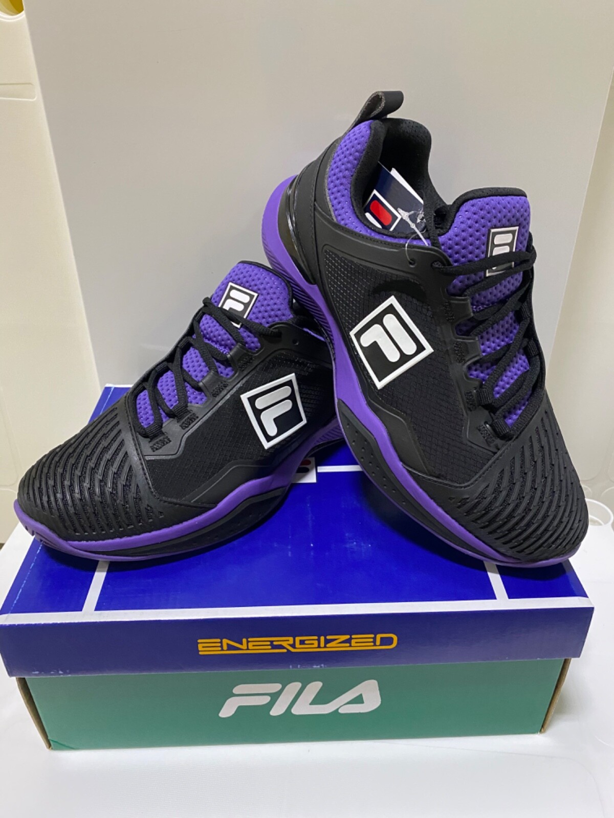 Fila Men's Speedserve Energized Tennis Shoes Black/Purple | eBay Fila Men's Speedserve Energized Tennis Shoes Black/Purple | eBay
