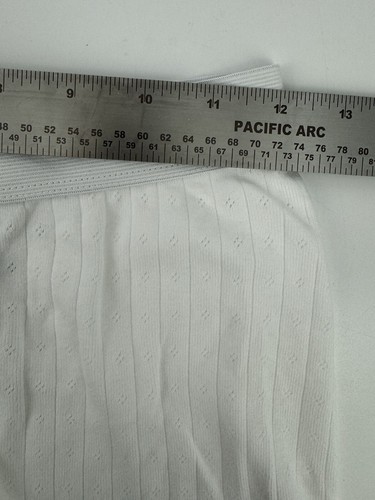 NEW Brandy Melville Ribbed Boy Shorts Underwear Button Up One Size White Women’s