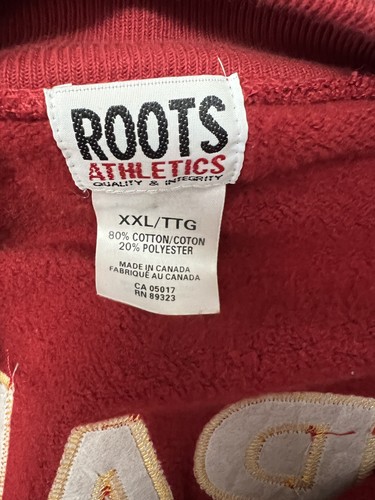 Roots Athletics Sweatsuit Red Gold 2XL Spain Call Out Spn Full Zip Jacket Pants