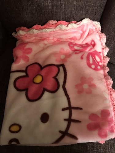 Hello Kitty Crochet Blanket Throw