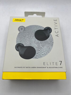 Jabra Elite 7 Active Bluetooth Noise Cancelling In-Ear Earbuds Earphones, Black