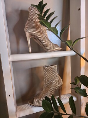 BCBG Peep Toe Rose GOLD heels