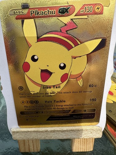 Pikachu 60 HP ☆ ポケモンカードpikachu gold star Pikachu Star Star Foil Proxy - Etsy