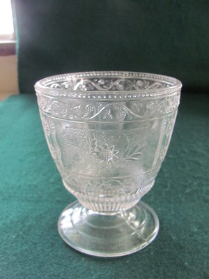 EAPG FOOTED CLEAR PATTERN GLASS 5