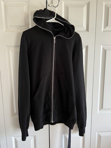 Rick Owens DRKSHDW Black Full Zip Gimp Hoodie Size L | eBay