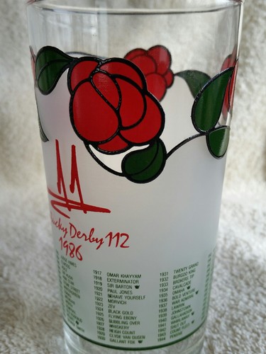 1986 Kentucky Derby Mint Julep Glass