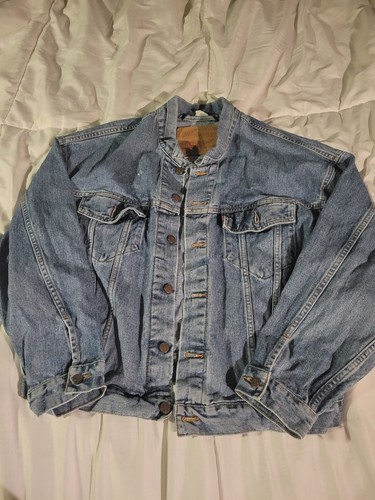 Levi's スタジャン XL USED Levi Strauss 70598-4891 Men's XL Denim Button Down Jacket