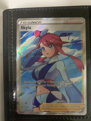 Skyla 72/72 Full Art Trainer Pokemon Card Shining Fates | eBay