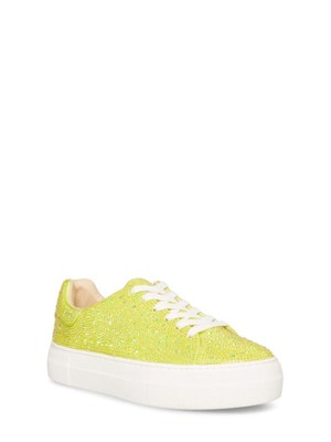

Женские спортивные кроссовки BETSEY JOHNSON Yellow Sidny с круглым носком на платформе, Желтый, SB-SIDNY