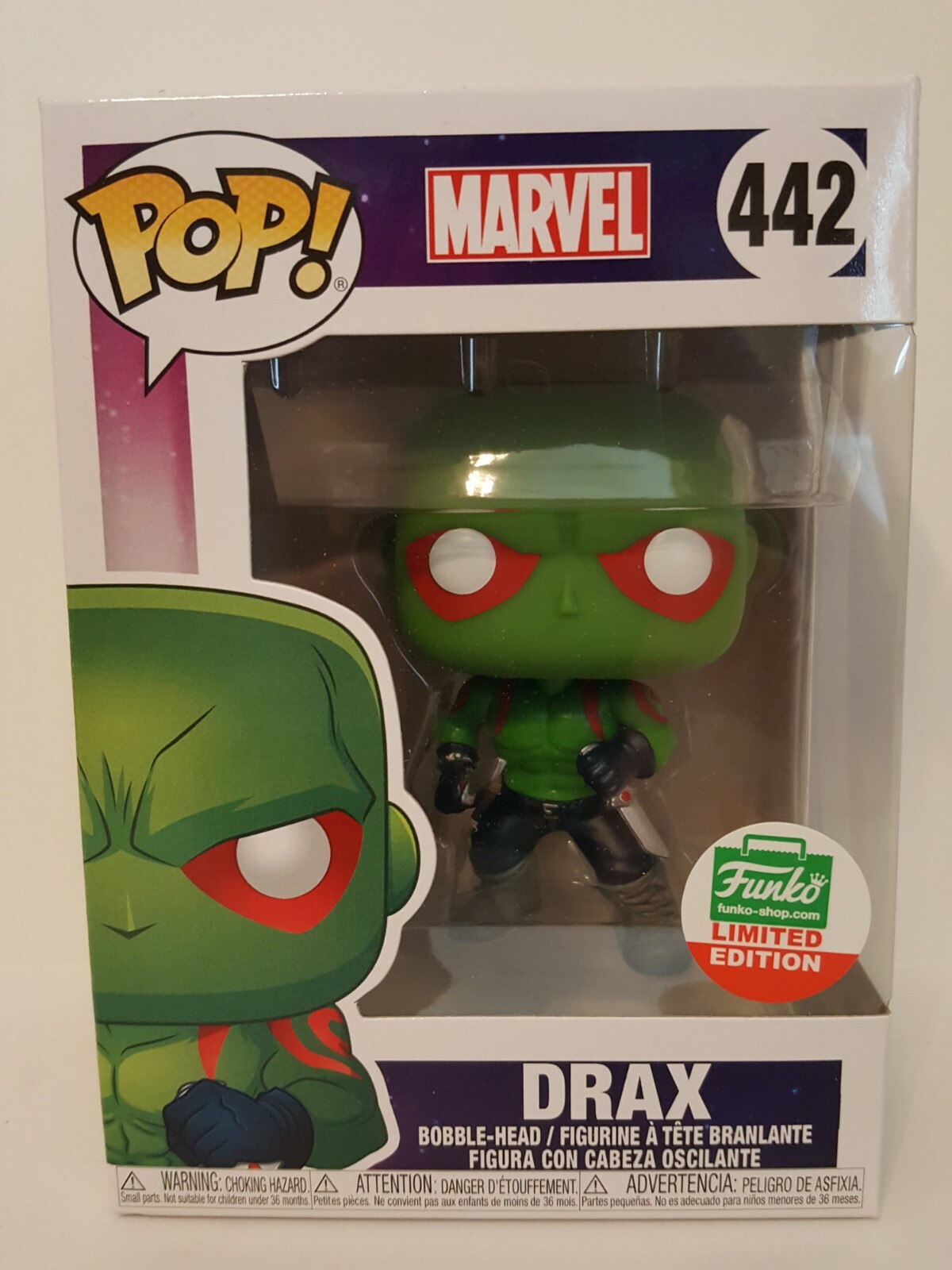 Funko Pop! Marvel Drax Funko Shop Limited Edition #442, NEW | eBay