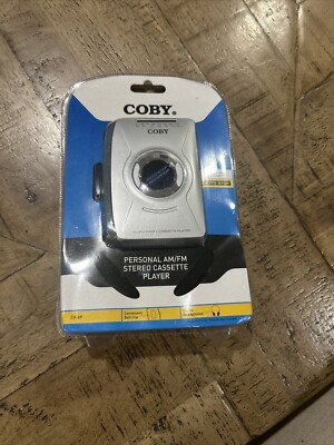 COBY Personal AM/FM Stereo Cassette Tape Player, Model CX49 / NEW &  SEALED