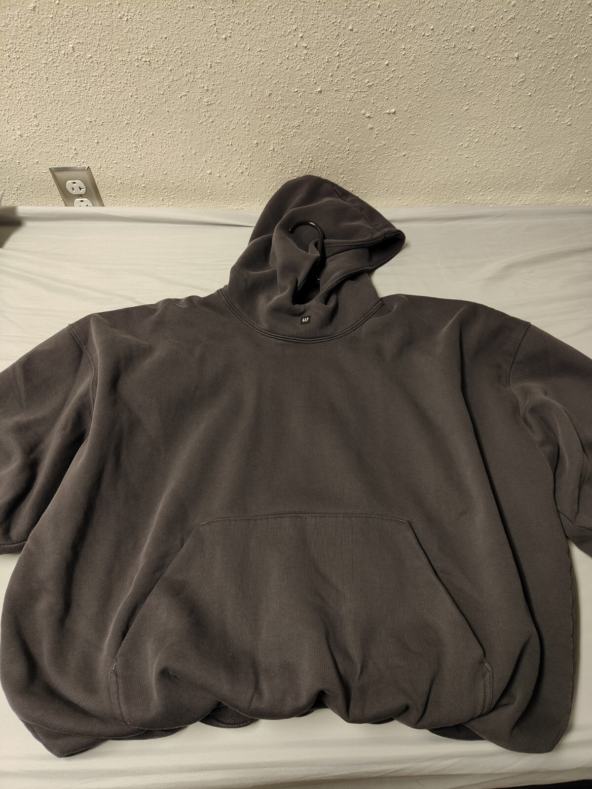 yeezy gap engineered by Balenciaga logo hoodie dark grey yeezy gap engineered by Balenciaga logo hoodie dark grey