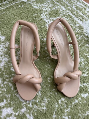 STUDIO AMELIA Tubular Pretzel Beige Sandals EU 38 US 7.5-8