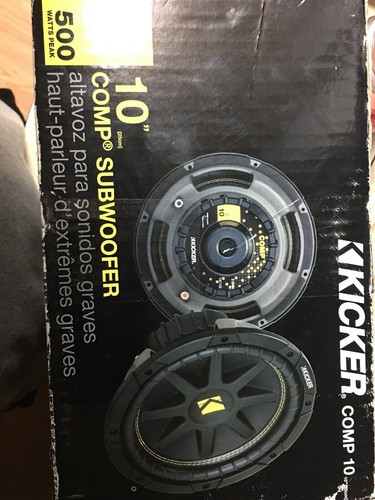 Kicker Comp 500 Watt C104 1-Way 10in. Car Subwoofer