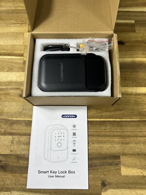LOQRON Smart Key Lock Box, Wireless Smart Lockbox for House Key, Electronic NEW
