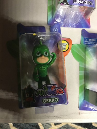 PJ Masks Disney 3” Figures Lot Of 5. Ninja,owlette,gekko,Luna,Romeo Nip