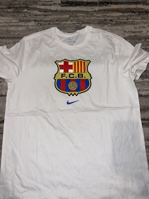 NIKE BARCELONA  1978 CREST T-SHIRT 23/24 TEE SHIRT T-SHIRT SIZE LARGE L NWOT