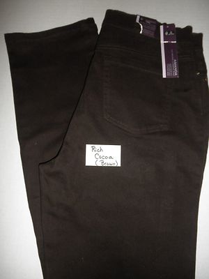 NWT Ladies Gloria Vanderbilt Amanda STRETCH pants Colored 5 pocket Jeans 
