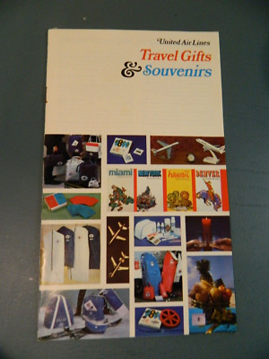 1970s United Airlines Travel Gifts & Souvenirs Catalog 747 Airplane Trip
