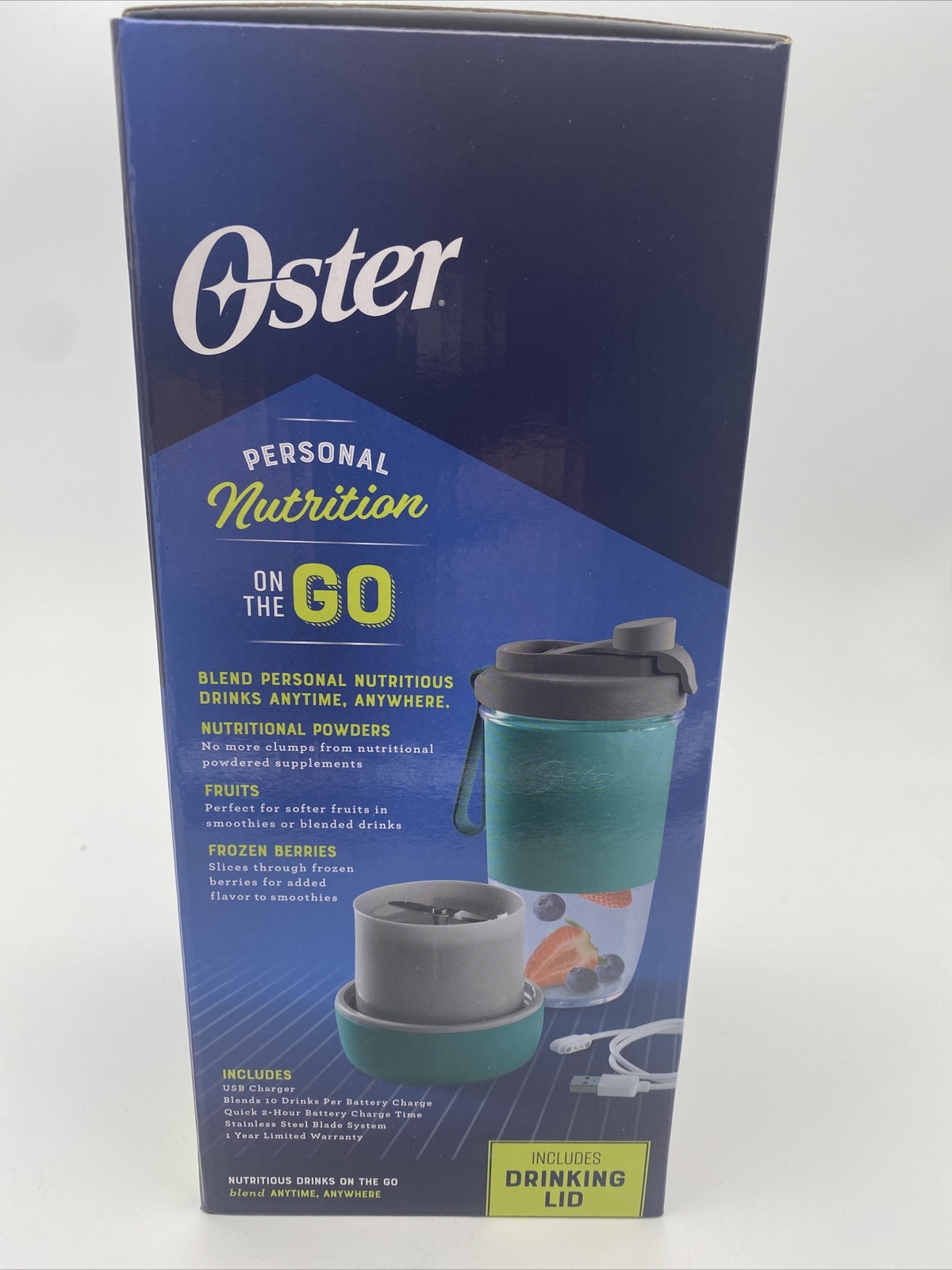Drinking Lid Usb Oster Blend Active Portable Blender