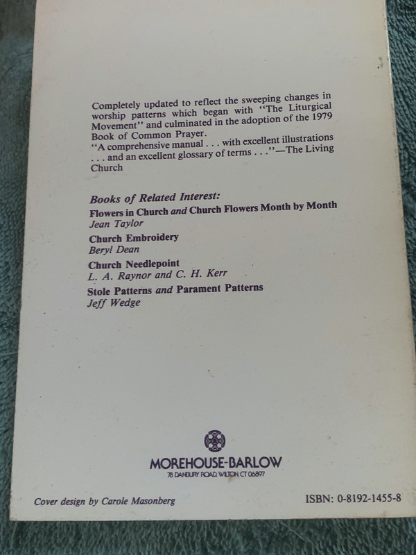 A Working Manual for Altar Guilds Episcopal Church Dorothy Diggs 3rd