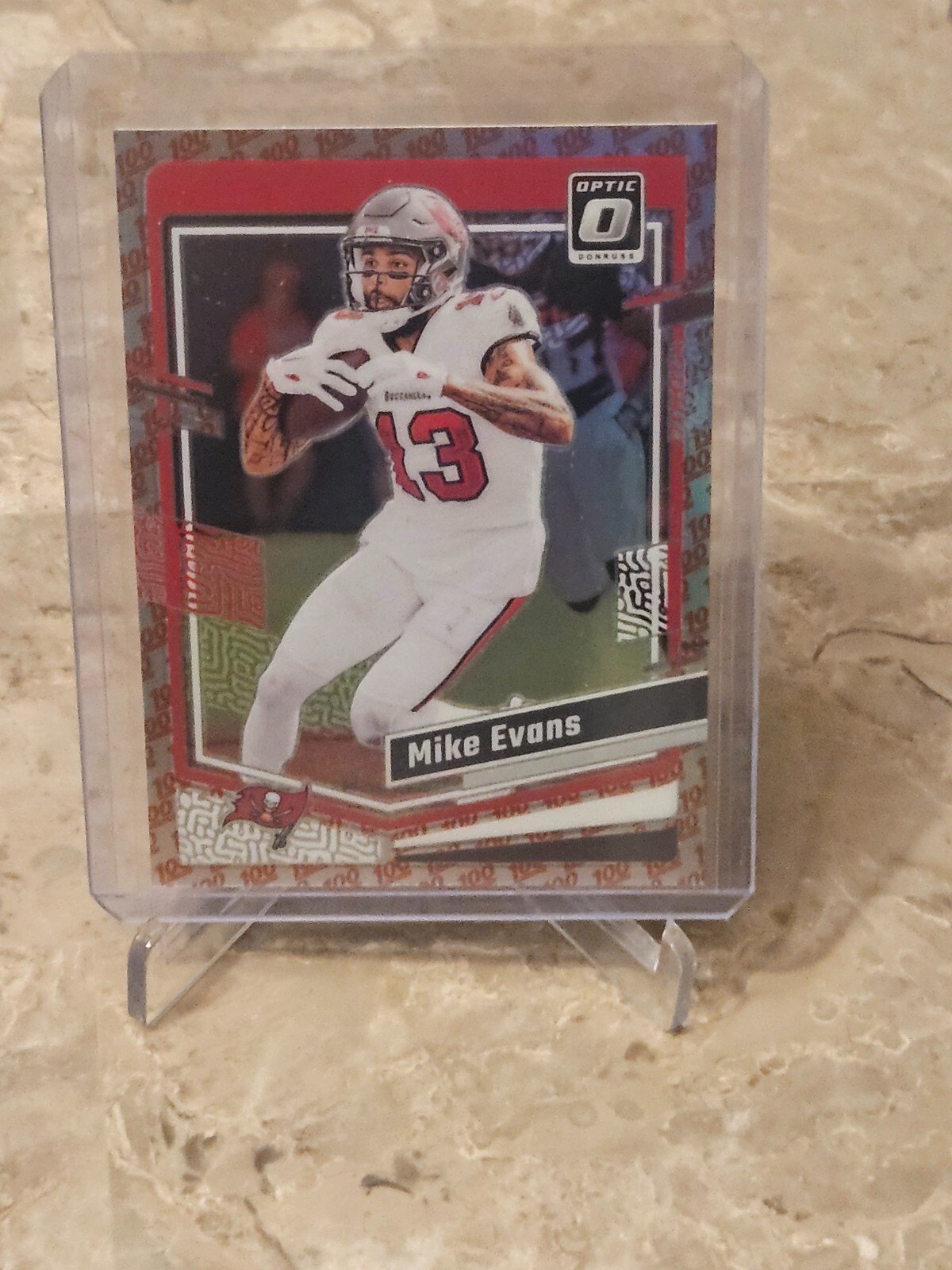 2023 Panini Donruss Optic 100 Emoji Prizm SP Mike Evans No