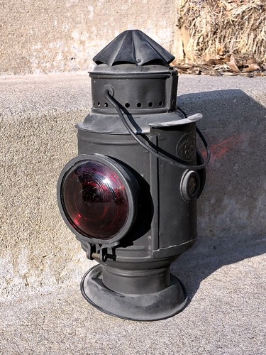 Adams & Westlake Marker Lamp Trolley Traction Railroad Adlake Tail Lamp Lantern