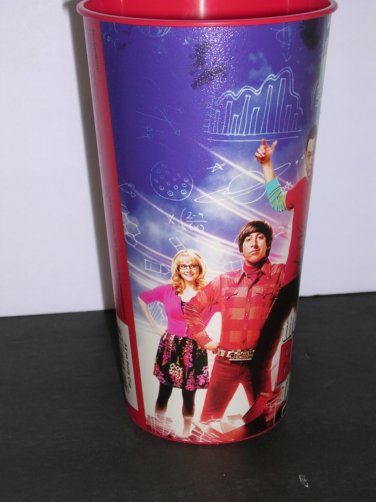 The Big Bang Theory Plastic Cup Leonard Sheldon Penny Howard Bernadett Amy Raj