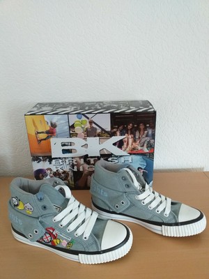 BRITISH KNIGHTS POKA LO SCHUHE HERREN FREIZEIT SNEAKER DARK GREY B34-3609-01