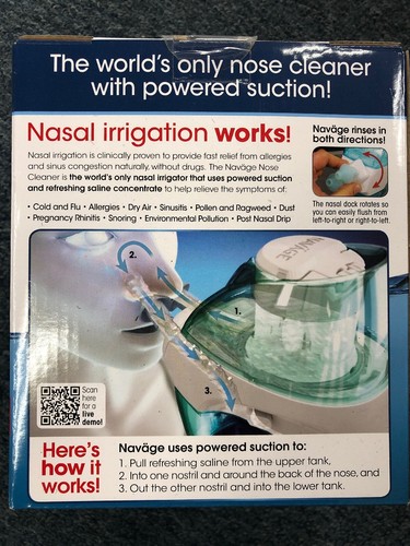 Navage Nasal Irrigation Basic Bundle: Navage Nose Cleaner and SaltPods SEALED