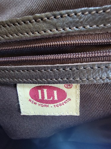 ILI Genuine Leather Vintage Tote Bag. 15"x12".