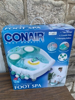 Conair Body Benefit FB12N Ultra Massaging Foot Spa 7 Spa Settings 2 Loofa Disks