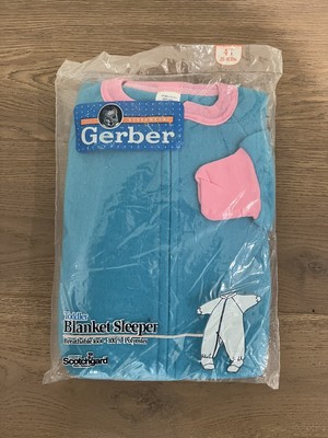 NWT Vintage Gerber 4T Toddler Blanket Sleeper Footie Pajamas USA Kids Baby
