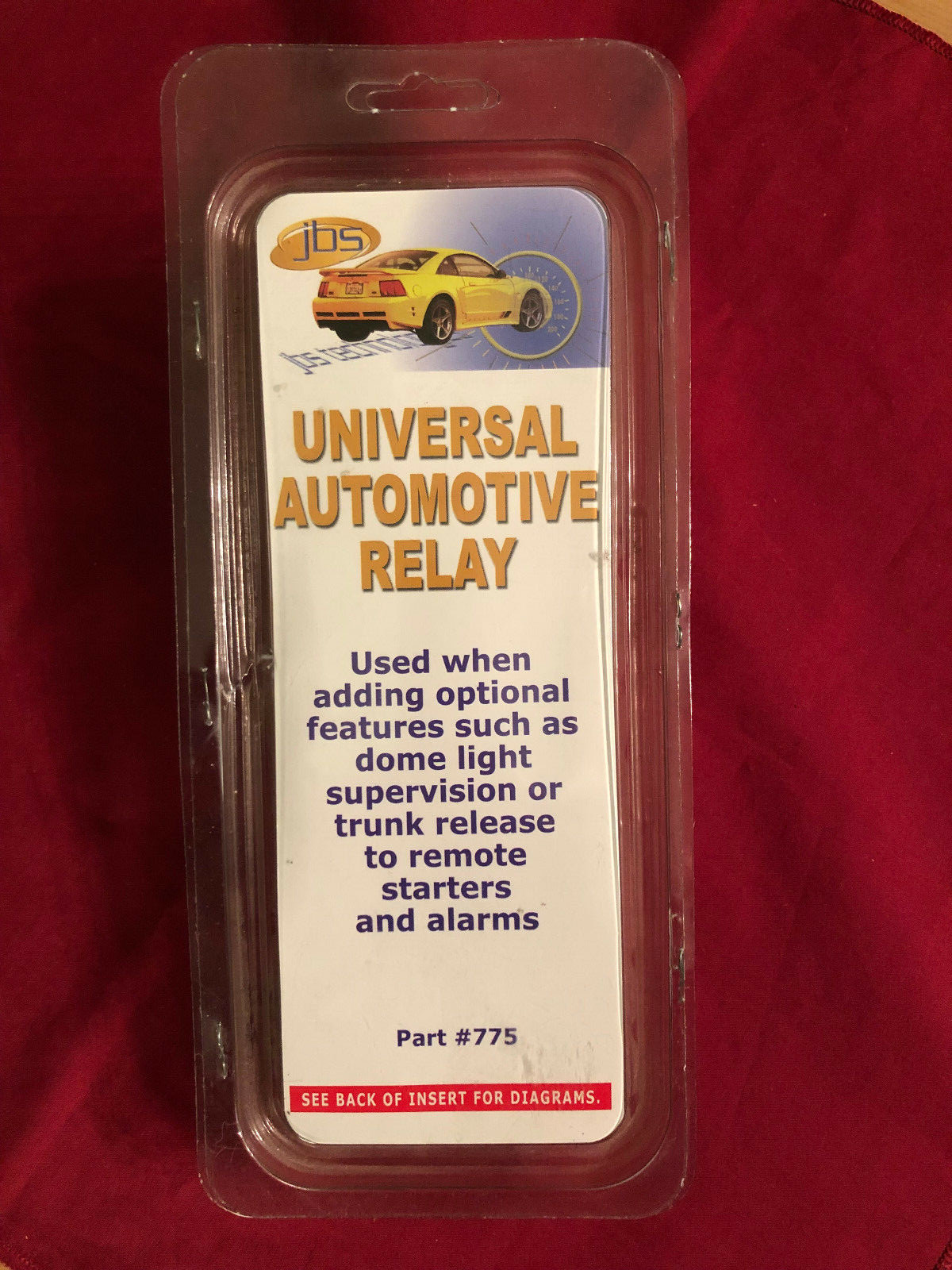 NEW JBS Technologies Universal Automotive Relay Part #775 for Optional Features