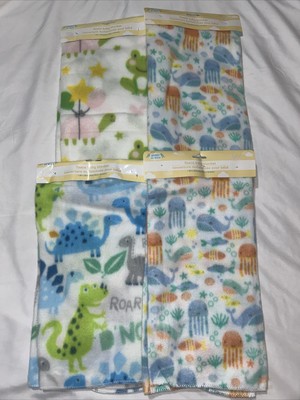 Angel of Mine Fleece Baby Blankets 30  X 30 Polyester, Lot Of 4. 2 Are The Same