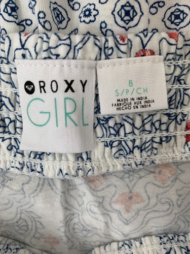 New Roxy Girl Strappy Romper Garden Gate Floral  Size 8 Small