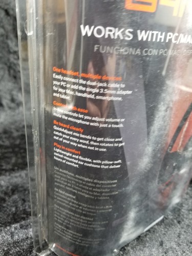 New Plantronics Gamecom 308 Gaming Headset PC Mac Mobile Tablet Game Headphones